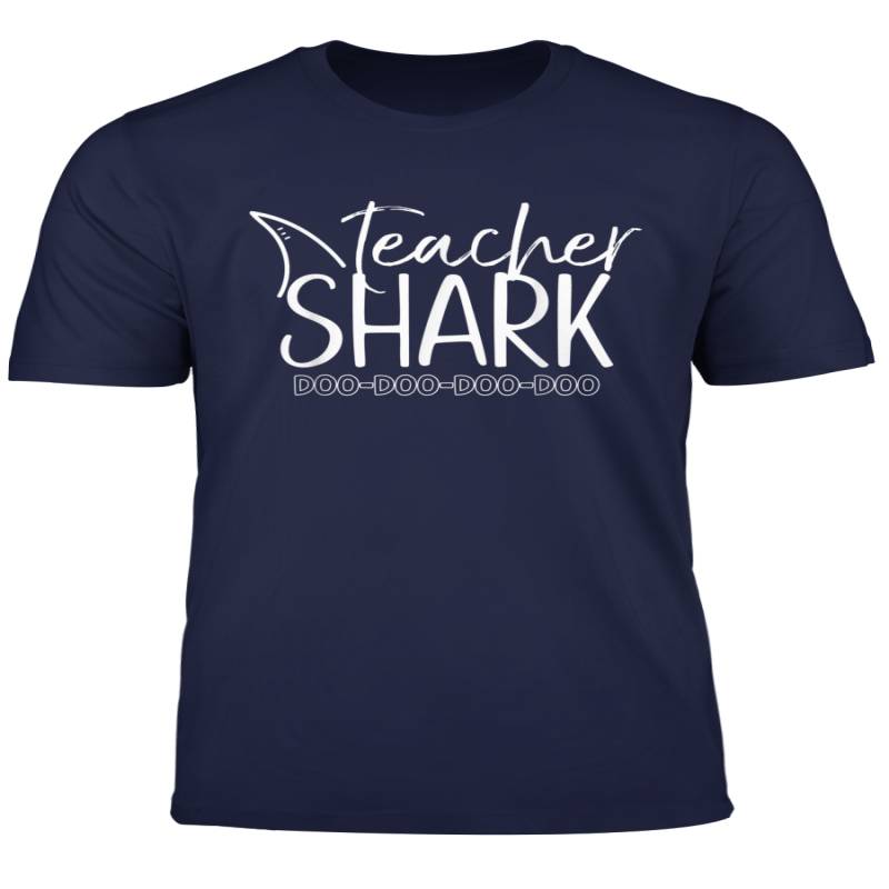 Teacher Shark Doo Doo Women 100 Days School Kindergarten T Shirt