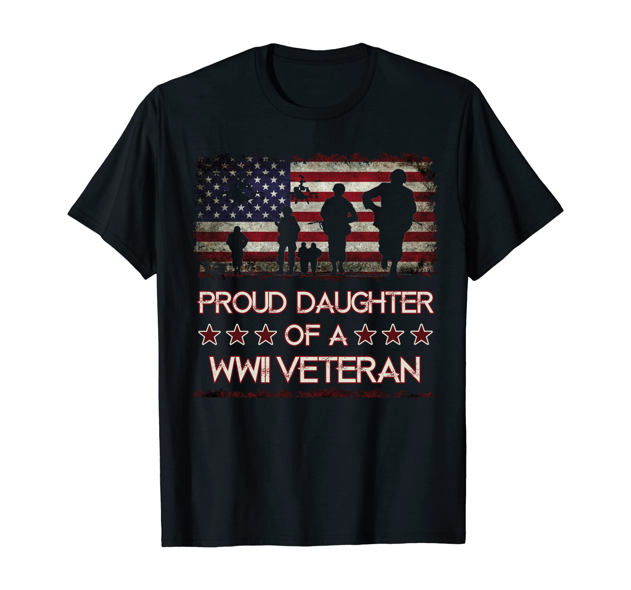 Proud Daughter Of A Wwii Veteran T-Shirts World War 2 Vet