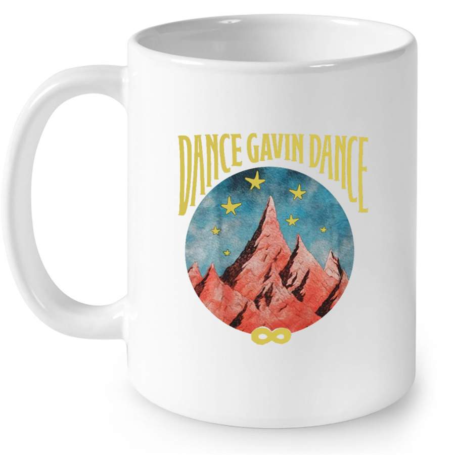 Dance Gavin Dance Mountain Stars Vintage – Full-Wrap Coffee White Mug