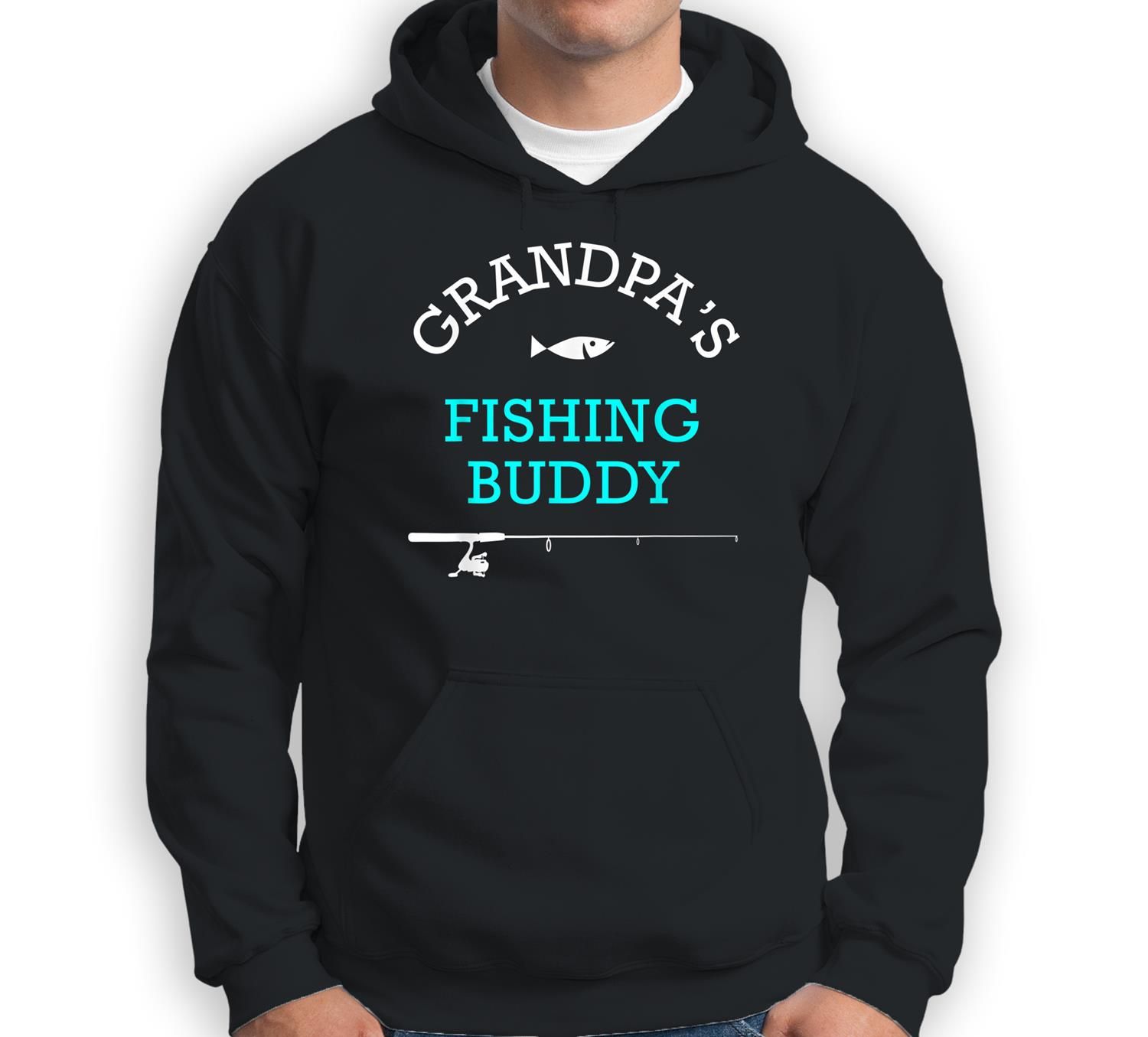Grandpas Fishing Buddy Cute Kids Gift Sweatshirt & Hoodie