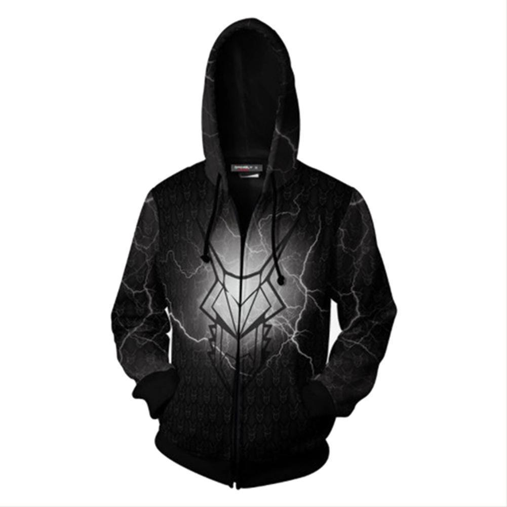 Game Of Thrones Targaryen Hoodie 3D Printed Sweatshirt Zip Up Cosplay Costume