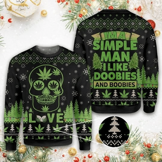 SKULL CHRISTMAS UGLY SWEATER HN161250