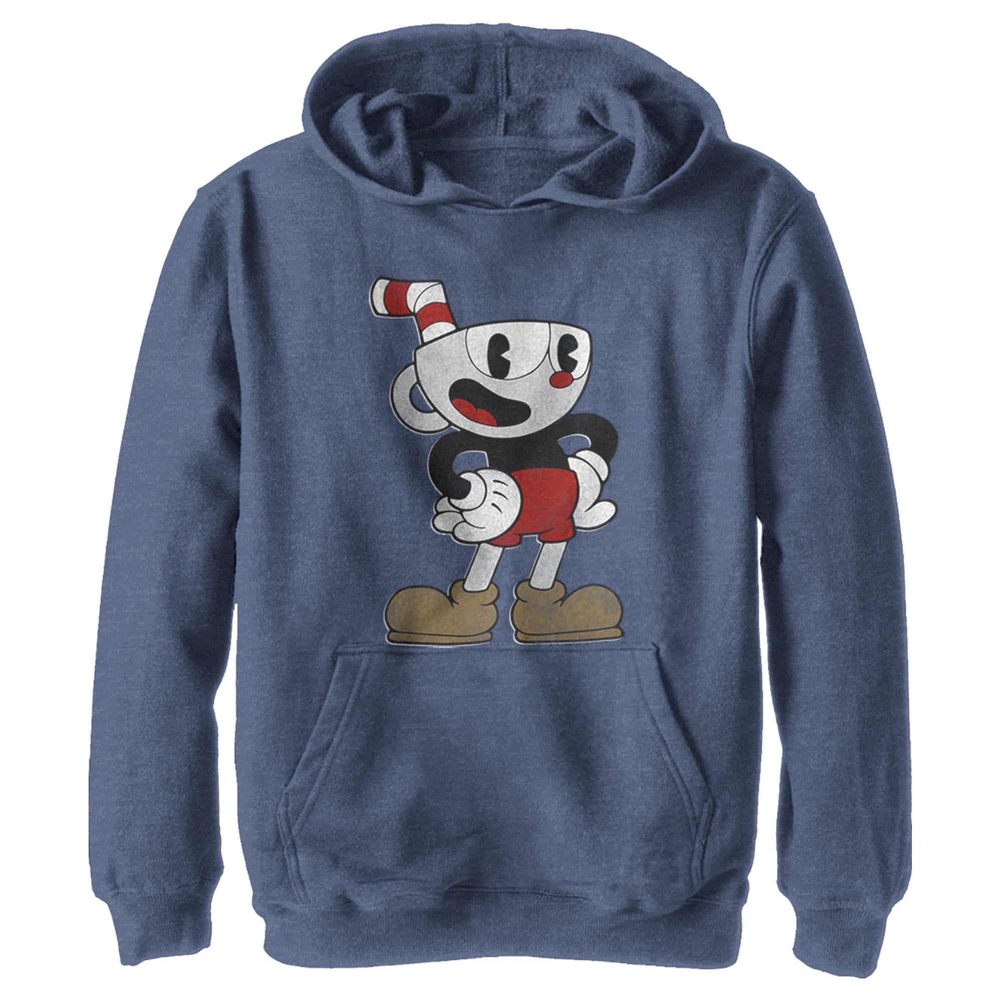 Boy’S Cuphead Happy Pose Pull Over Hoodie