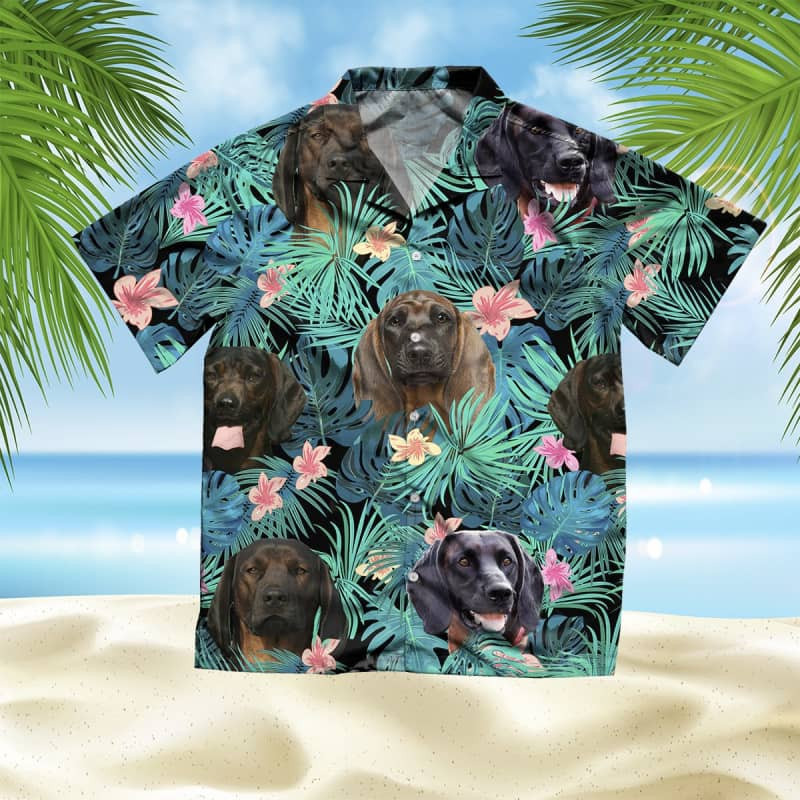 Felacia Bavarian Mountain Hound Summer Leaves Hawaii Shirt Ha36125