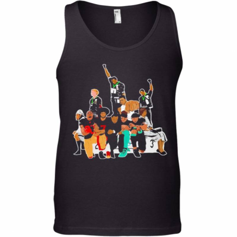 Colin Kaepernick 1968 Olympics Black Power Peaceful Protest Football Tank Top