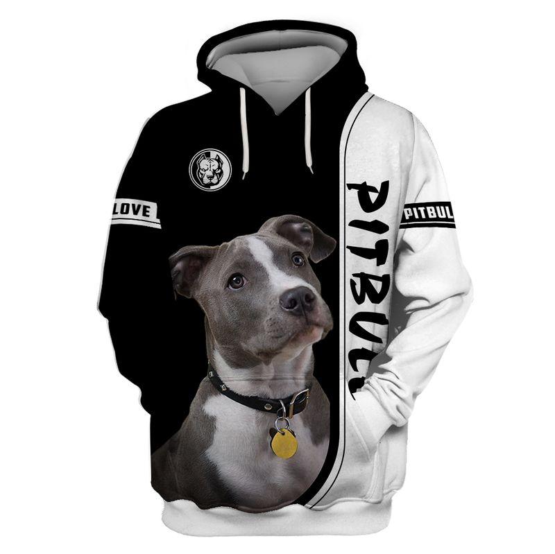 Autumn Outfits 3D Print Pitbull  Adult Unisex