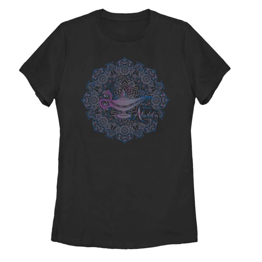 Aladdin Women’s Magical Lamp Mandala Symbol T-Shirt