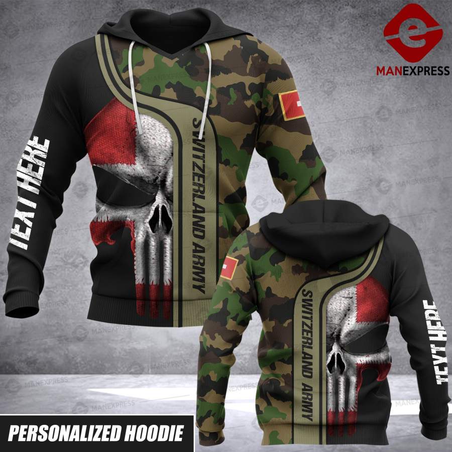 SWISS CAMO CUSTOMIZE HOODIE 3D