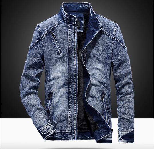 Slim Men’s Vintage Denim Jacket Gray, Blue Cotton Coat Men Spring and Autumn New Male TopsOvercoat Man Outerwear alx