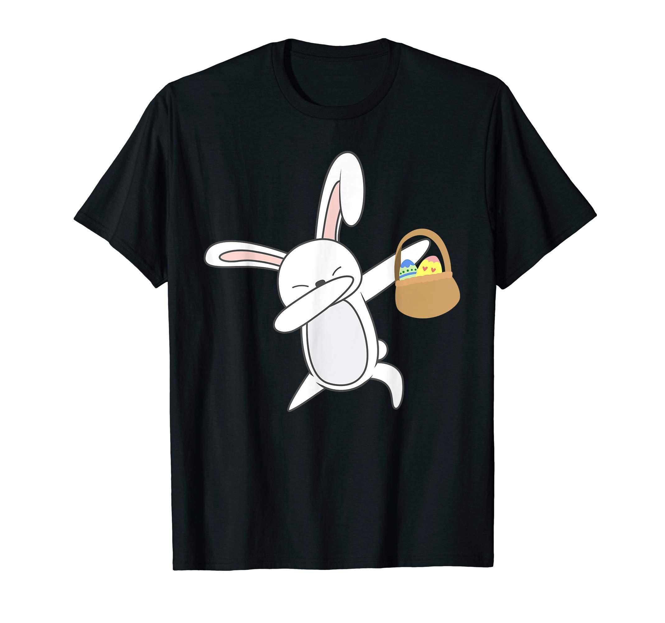 Dabbing Easter Bunny Shirt Cool Striking Hare Tee Gift