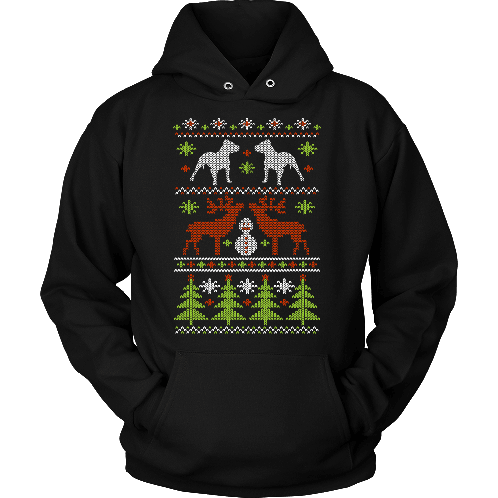 Christmas Pitbull T-Shirt Design