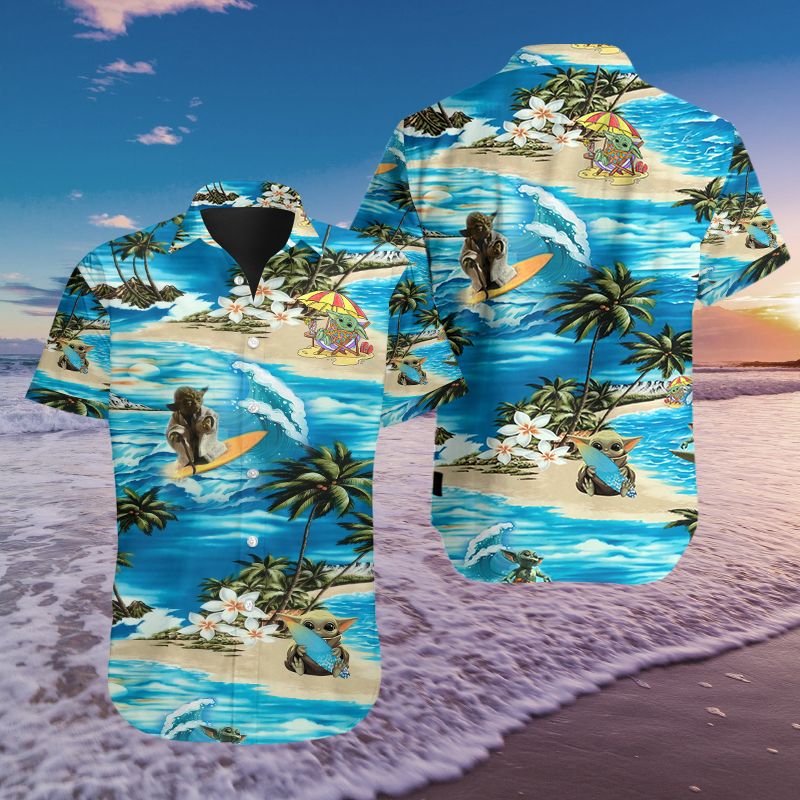 All Over Printed Yoda Hawaii Shirts Ha70336