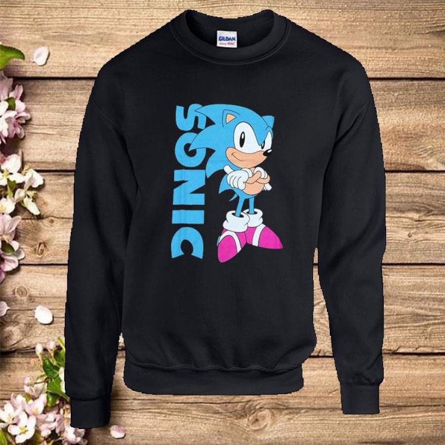 Sonic the Hedgehog Sega Vintage Classic Mens Sweatshirt