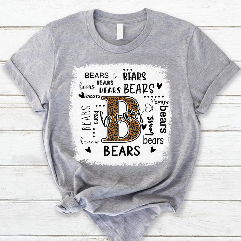 Bears Leopard Teacher T-Shirt Ph99 Nh00