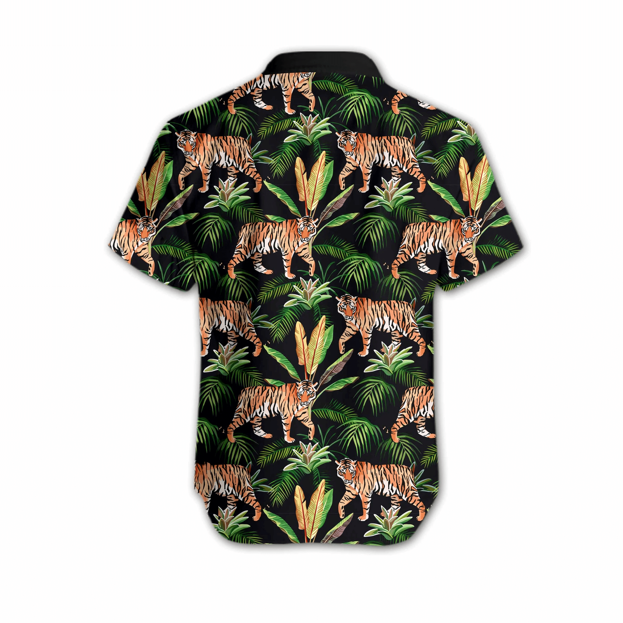 Hawaiian Aloha Shirts Tiger Tropical V