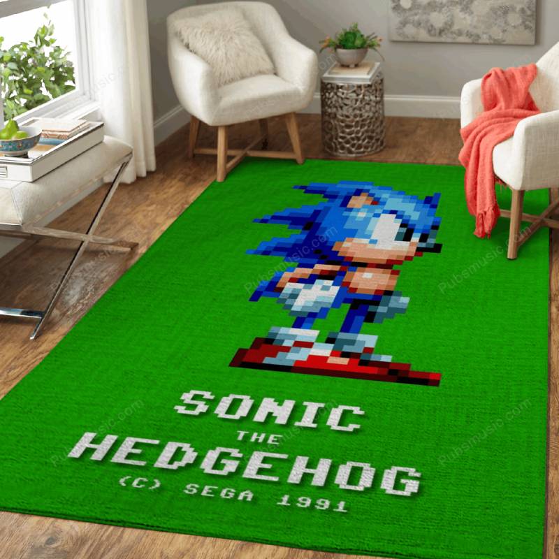 Sonic the Hedgehog – Retro Pixel Art Rug Mats – Carpet