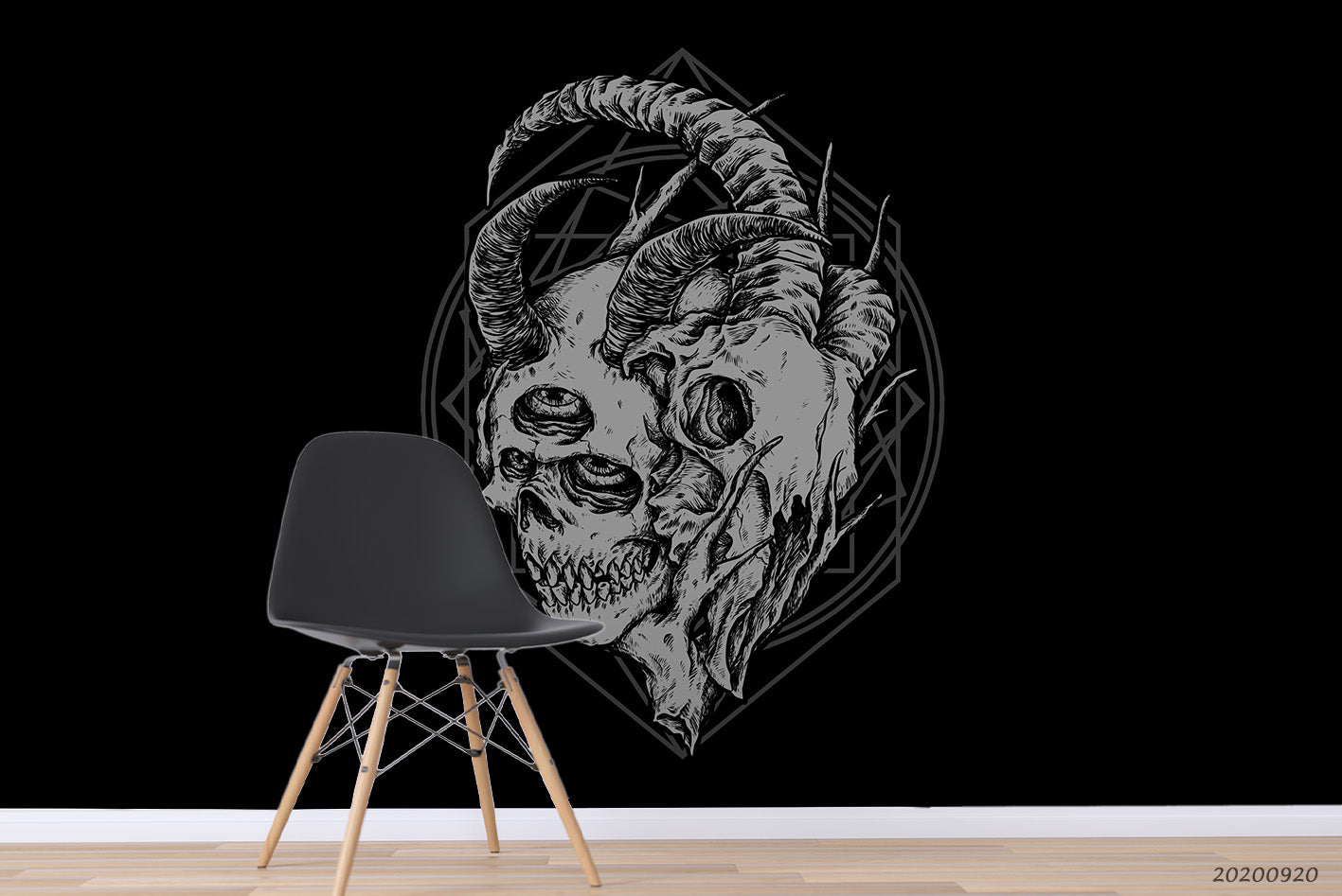 3D Animal Human Skeleton Pattern Wall Mural Wallpaper Wj 3057