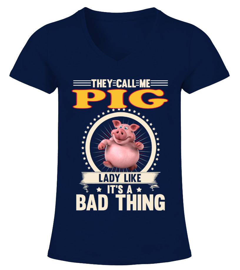 Pig Animals Lover T Shirts C-Udpx6