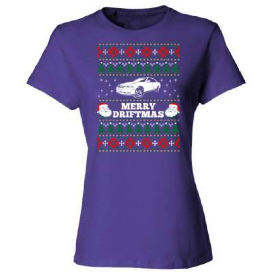 AGR Merry Driftmas Ugly Christmas Sweater – Ladies’ Cotton T-Shirt