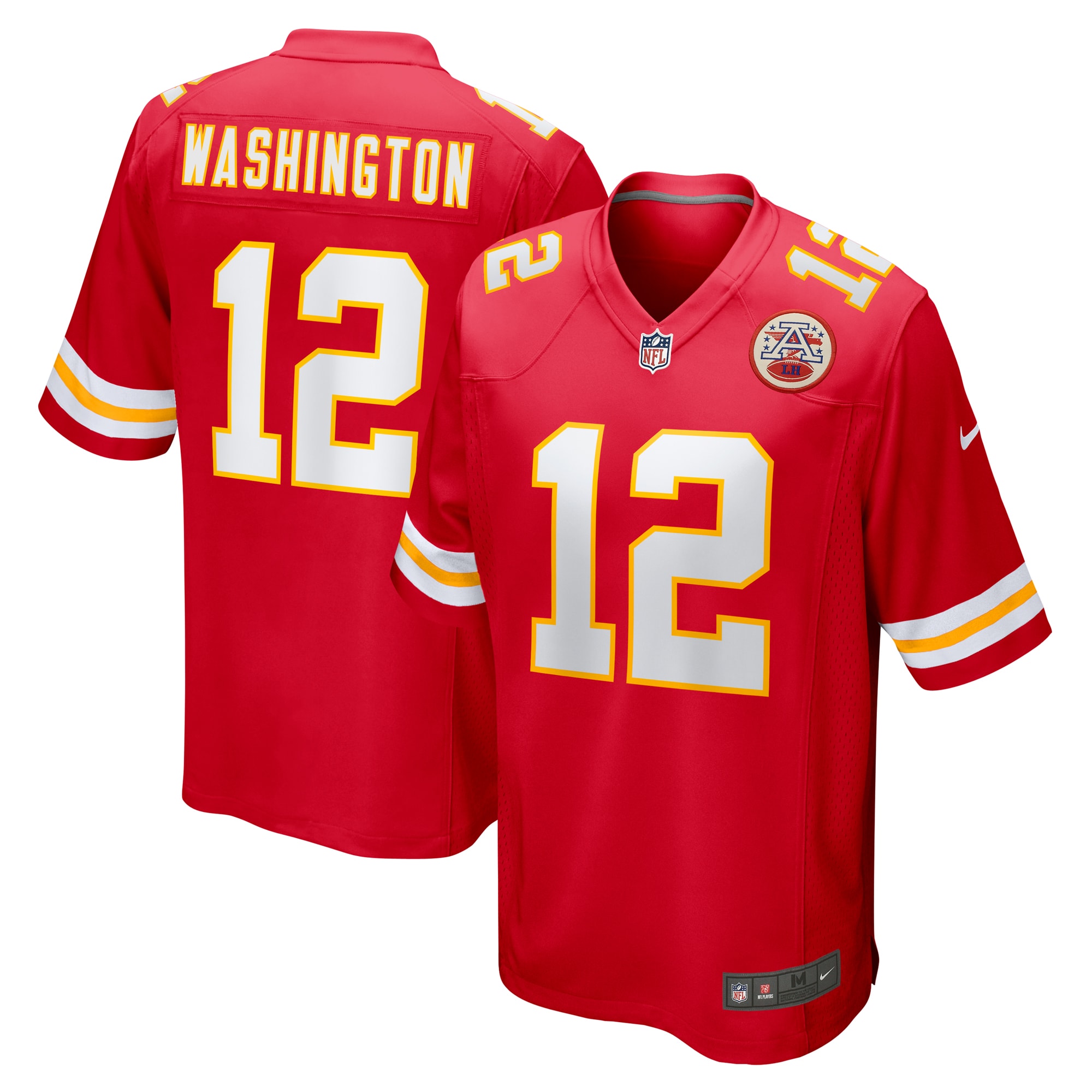 Men’s Kansas City Chiefs Montrell Washington  Red Team Game Jersey