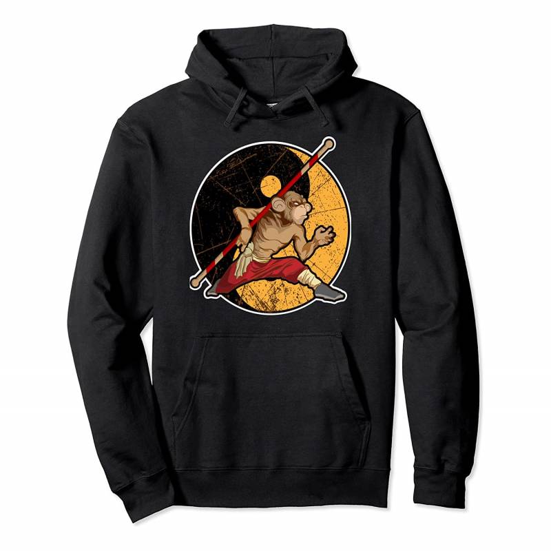 Yin Yang Monkey Fighter Yin-Yang Martial Arts Pullover Hoodie