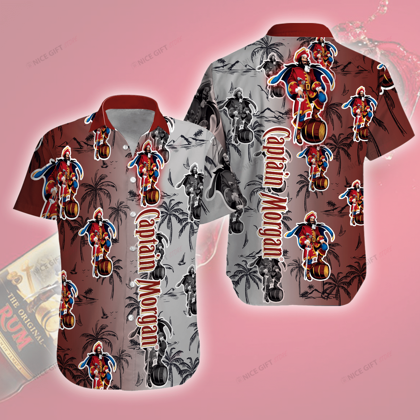 Captain Morgan Hawaiian Shirt 3Hs-J2X6