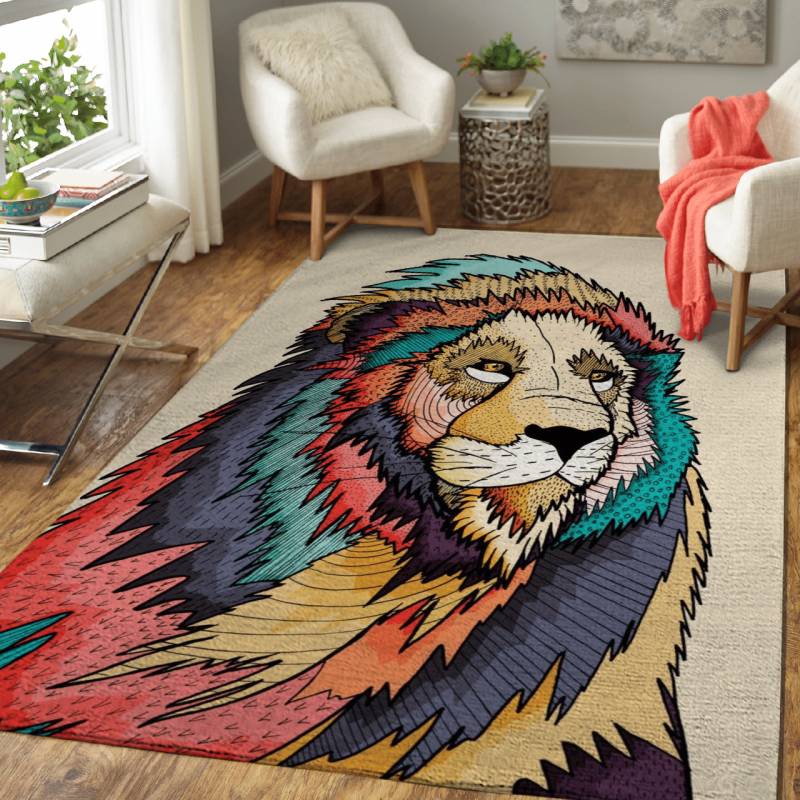 The regal lion – Animals Area Rug Carpet