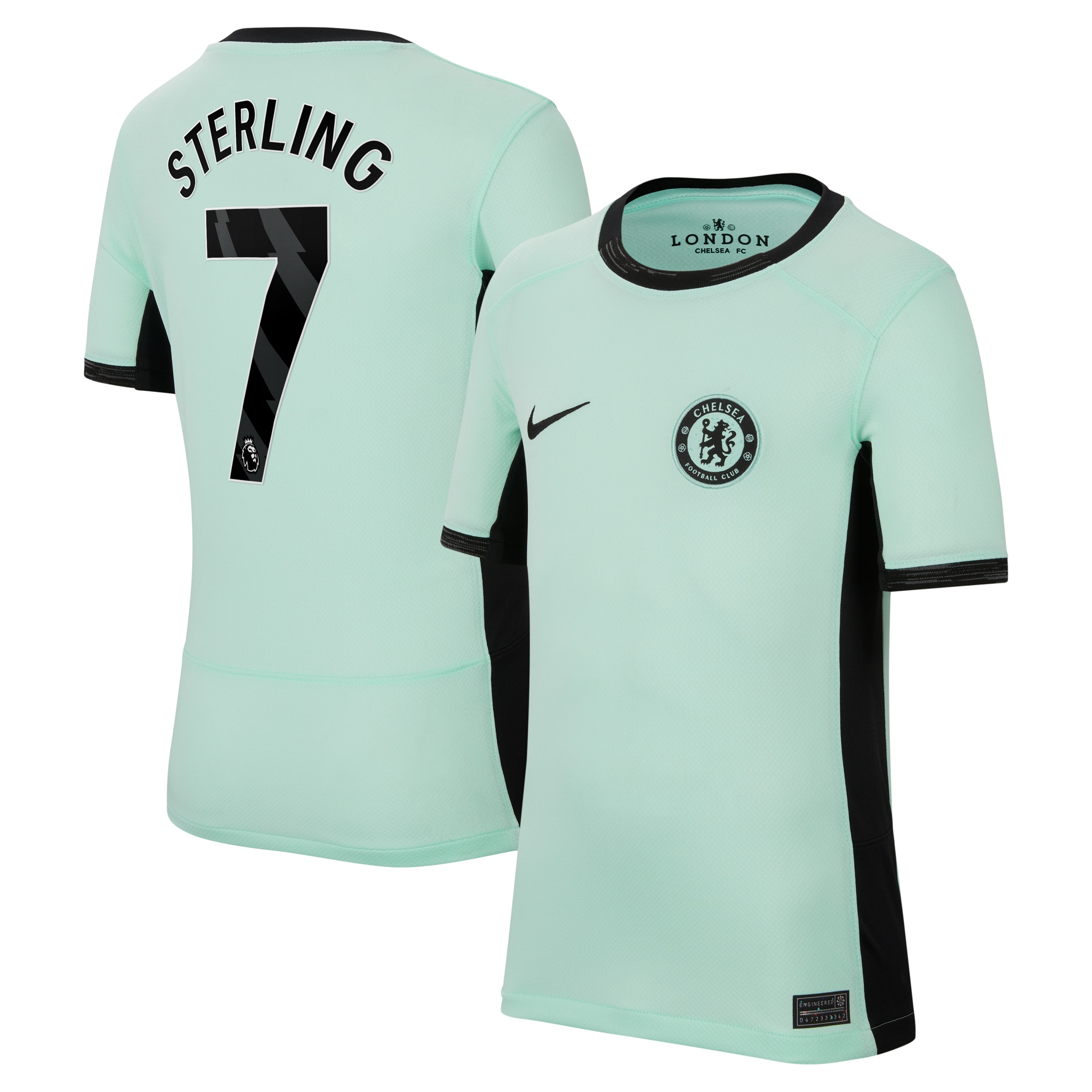 Raheem Sterling Chelsea Youth 2023/24 Third Stadium Replica Player Jersey – Mint