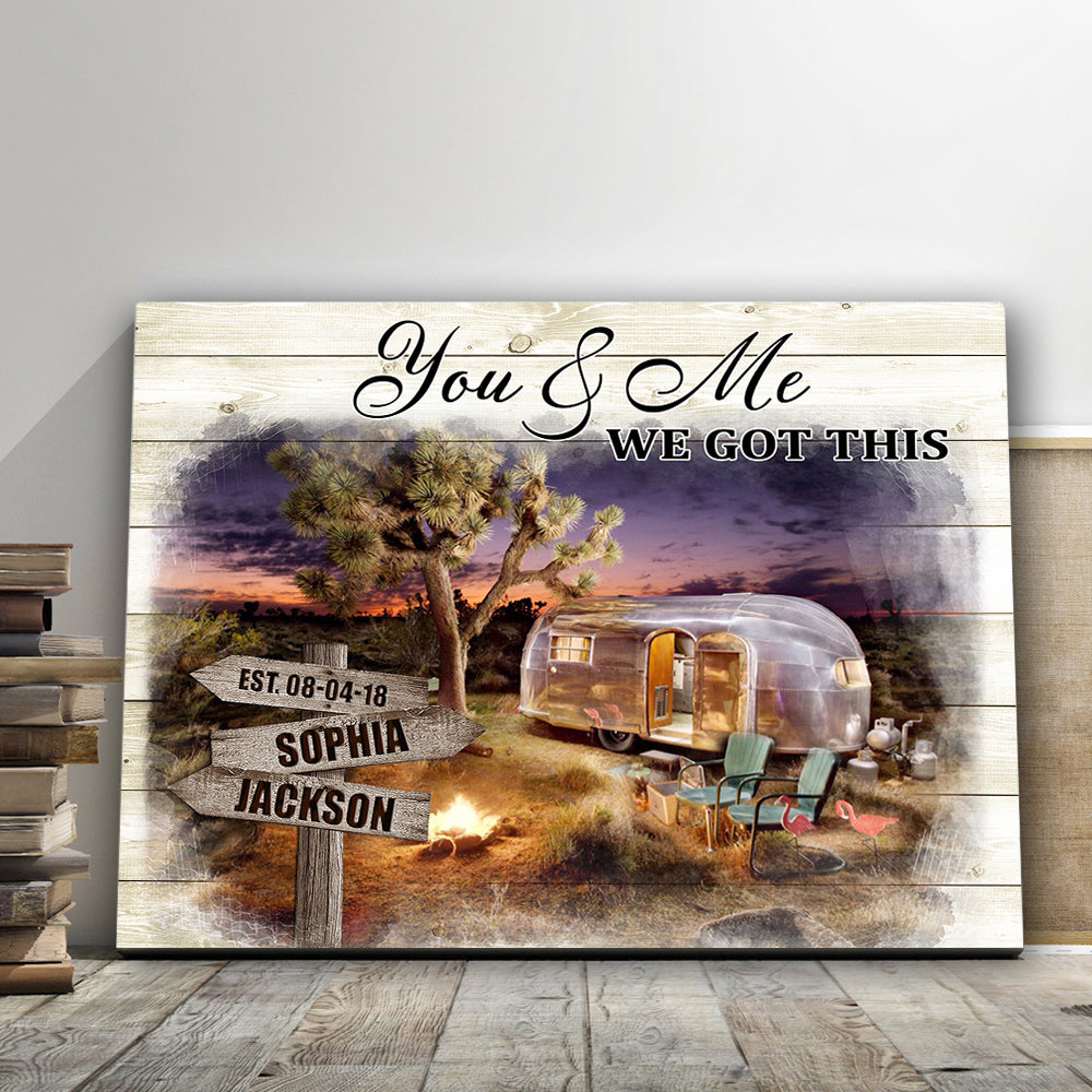 Custom Canvas Print – Couple Camping We Got It D552 – Personalizedwitch