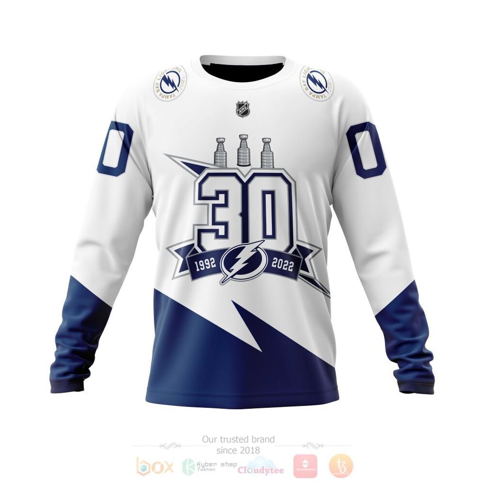 Tampa Bay Lightning Custom Name Number Specialized 2022 Concepts With 30 Years Anniversary Logo Kits Gift For Fan Ugly Wool Sweater Christmas