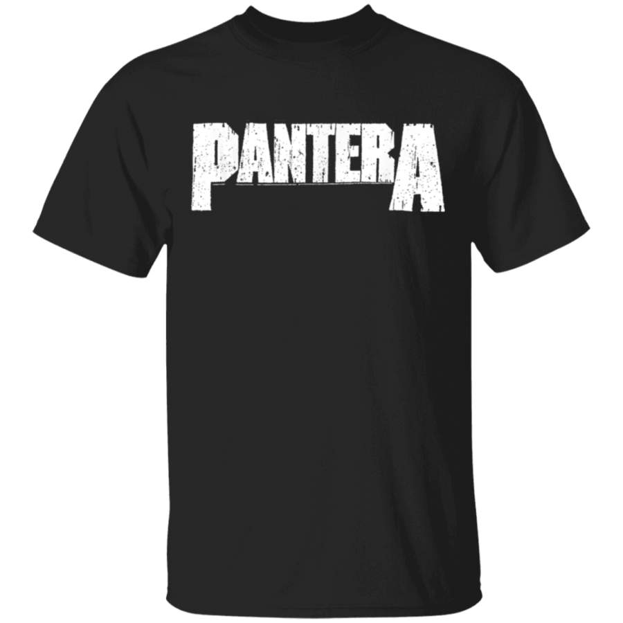 Pantera Official White Logo TShirt