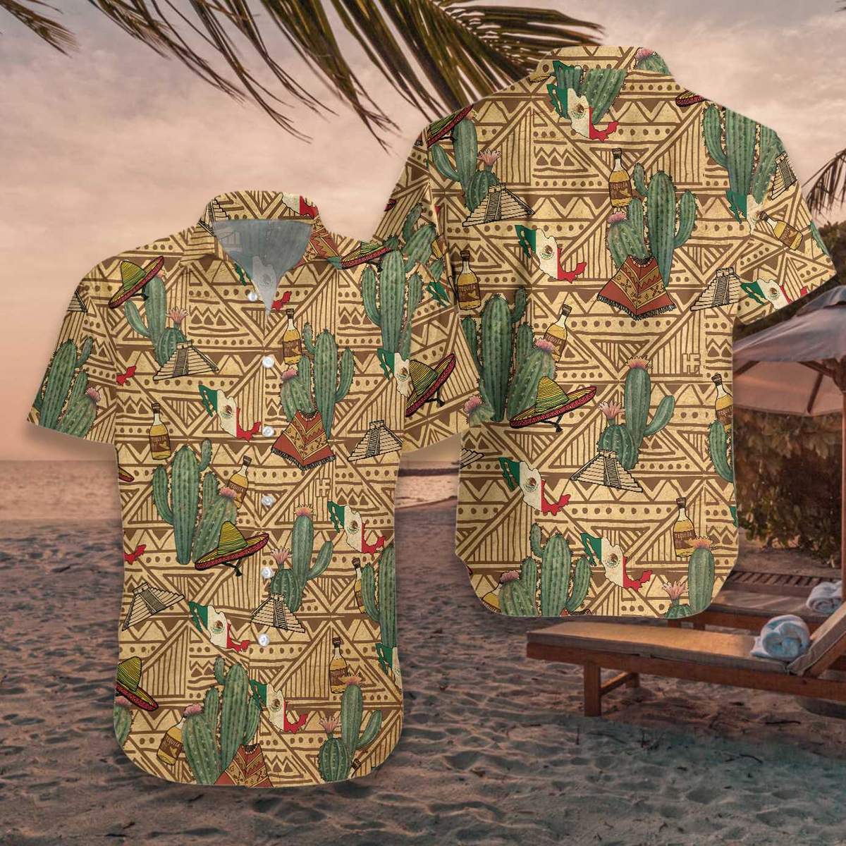 Mexico Symbols Vintage Hawaii Shirt For Men Women Adult Ha69425