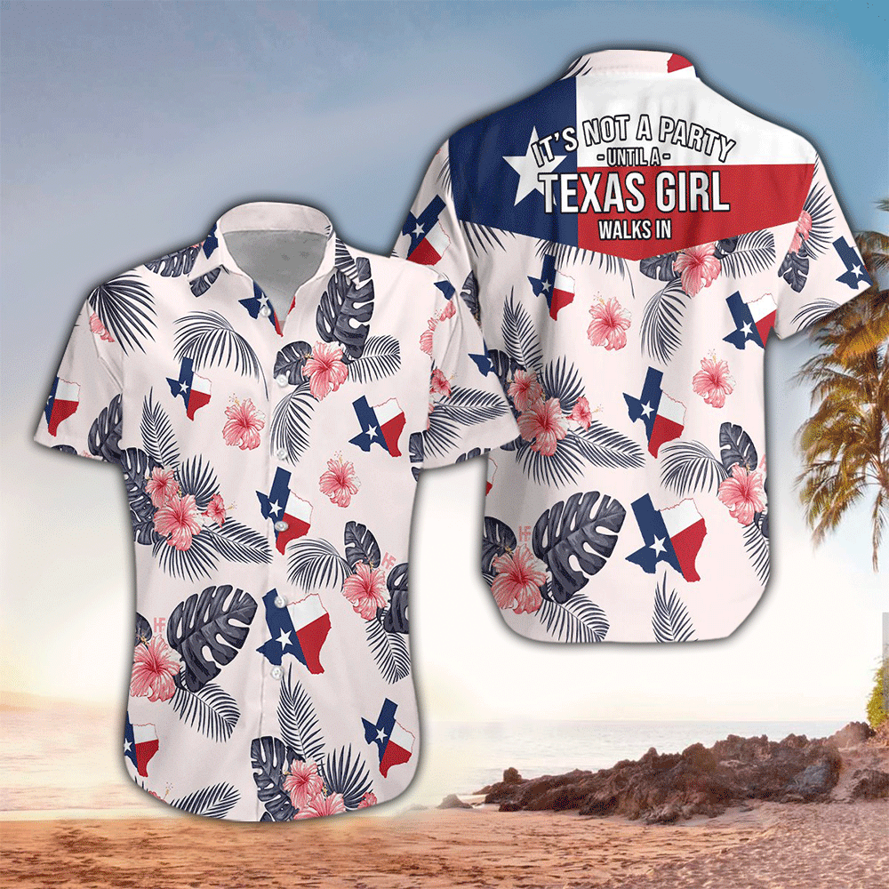 Tropical Texas Hawaii Shirt Aloha Ha49637