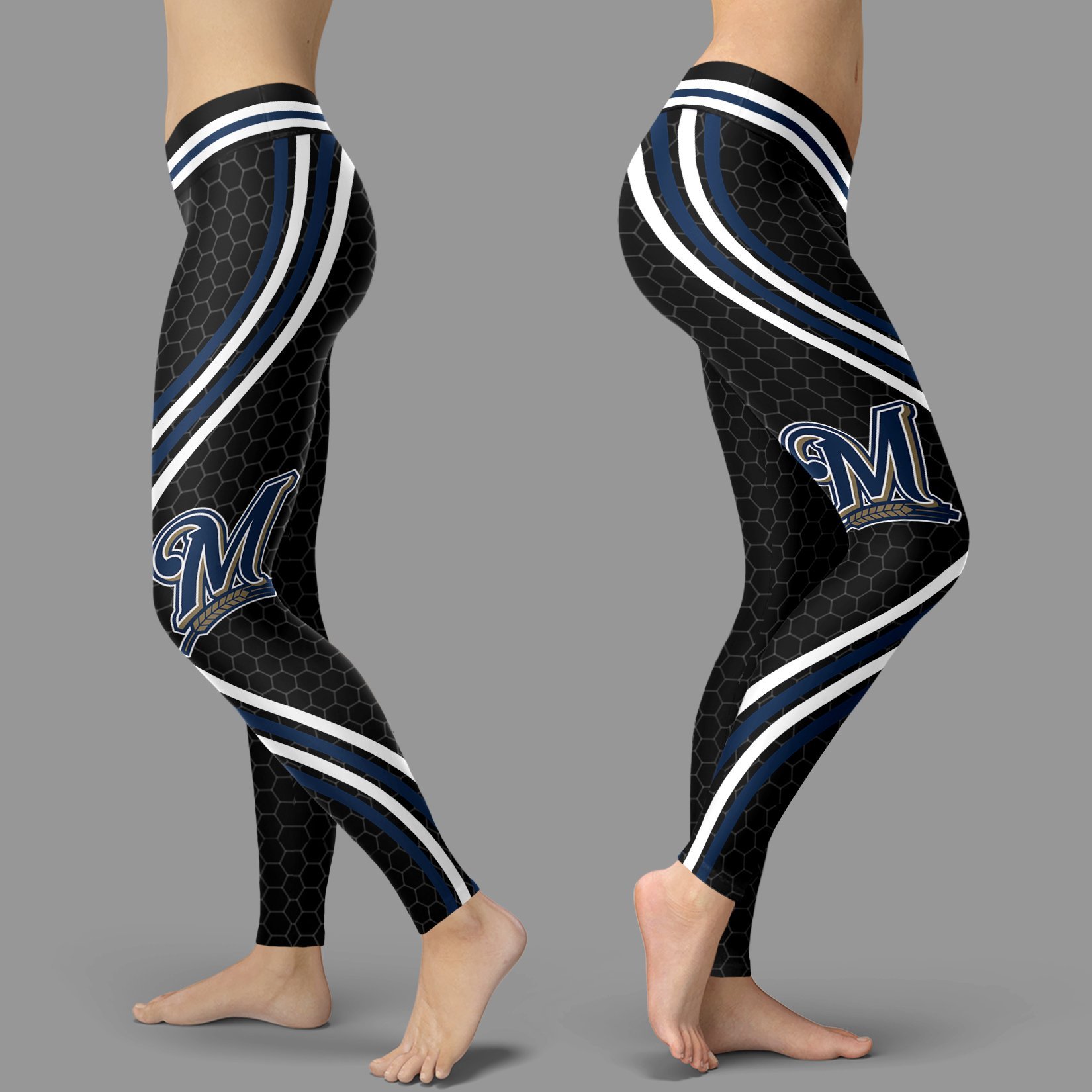 Black Curve Milwaukee Brewers Leggings