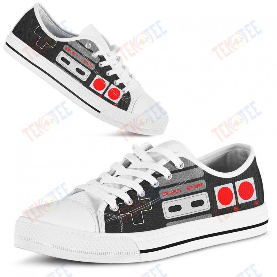 Mens Womens Love Game Controller Unisex Nes Controller Shoes Low Top Shoes Custom Print Footwear Converse Sneakers TMT433