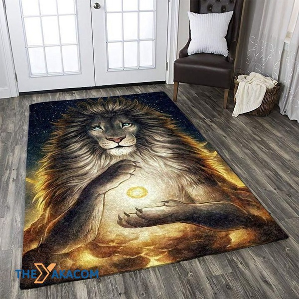 The Lion And The Gem Rectangle Area Rug Floor Decor