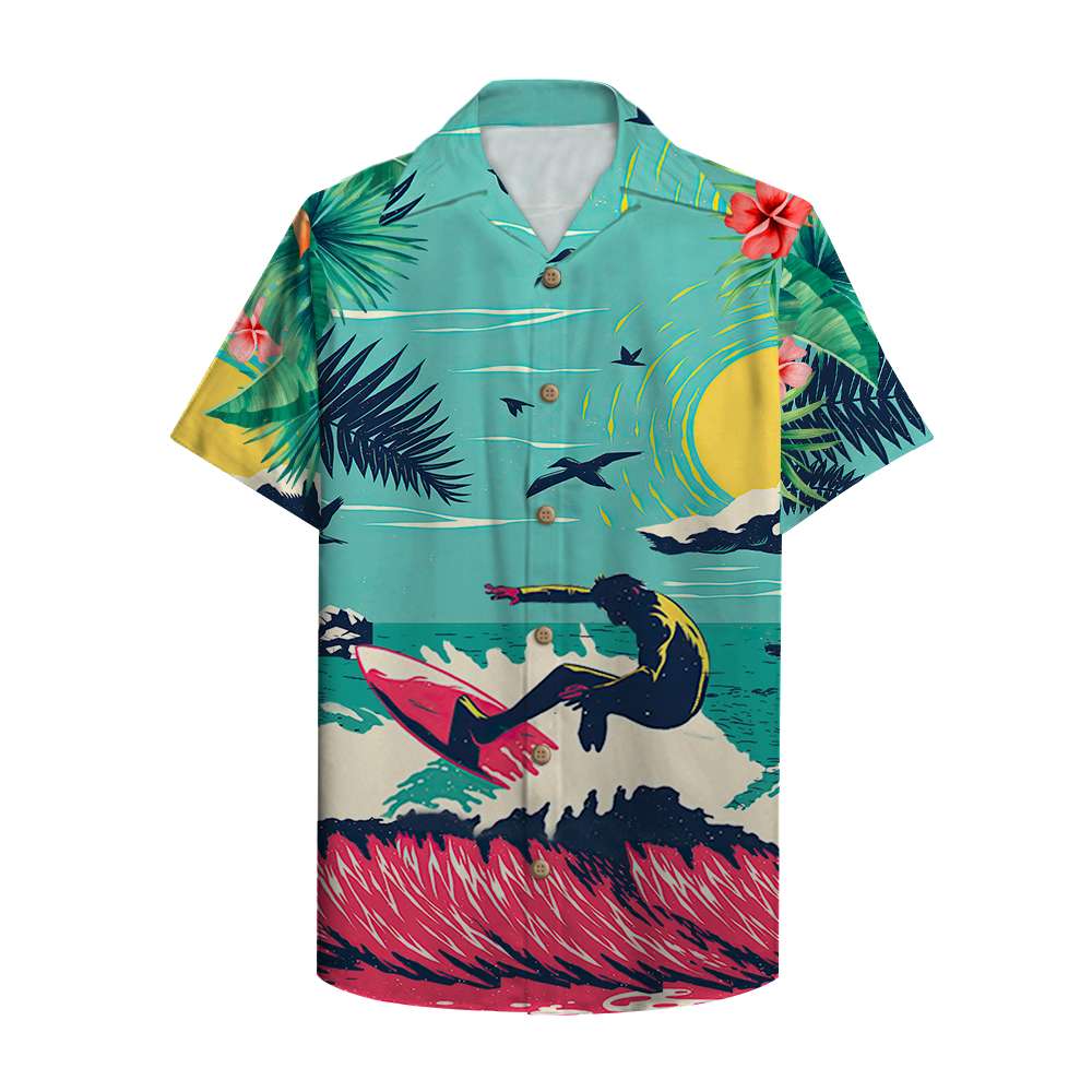 Surfing May The Waves Be Good Where You Are Personalized Hawaiian Shirt Ha22277