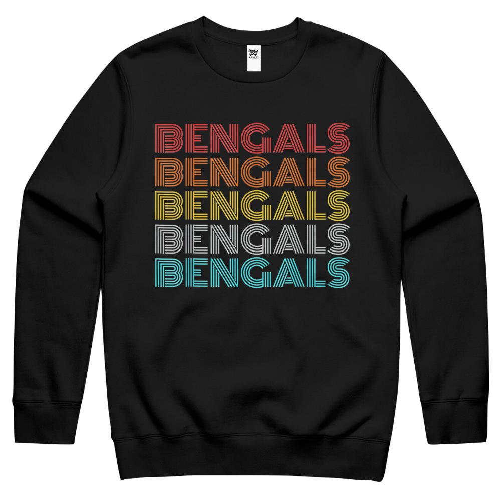 Retro Vintage Bengals Crewneck Sweatshirt