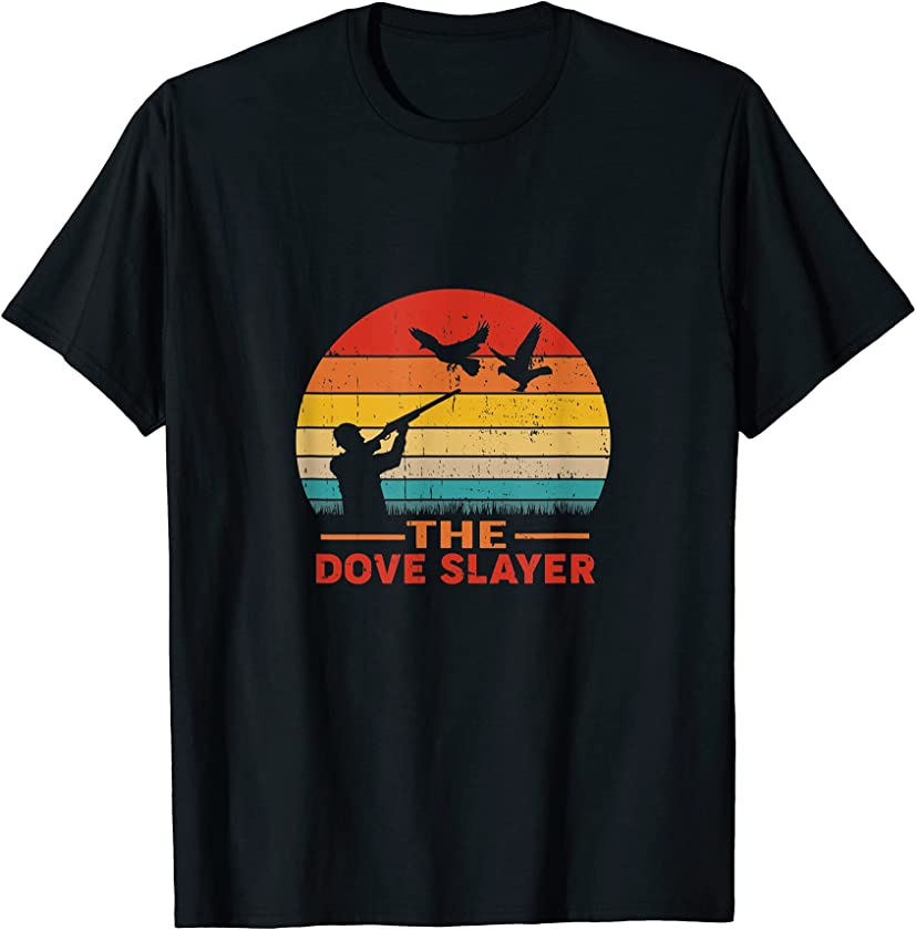 Vintage Sunset Dove Hunting Retro Dove Slayer T-Shirt