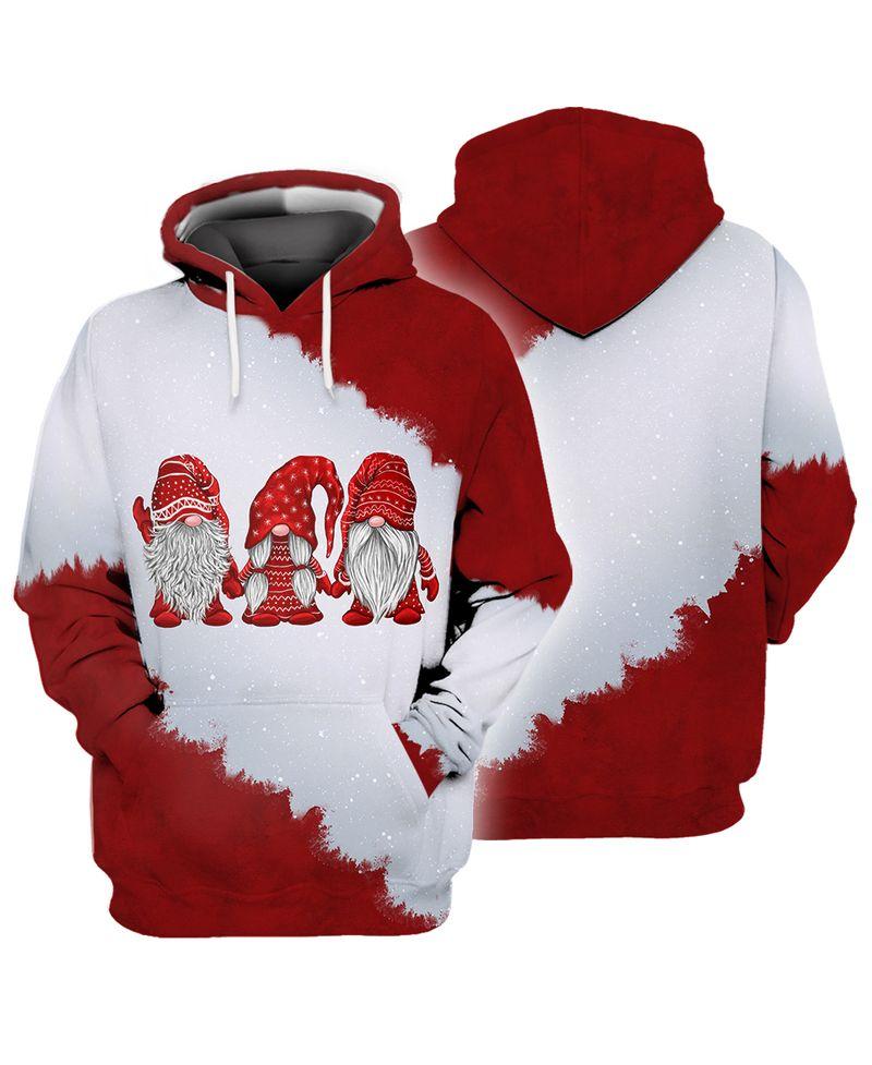 Three Elf Cute Gift In Christmas Holiday Shirt 3D Hoodie