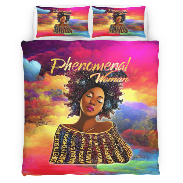 African American Afro Black Woman History Phenomenal All Over Print 3D Bedding Set