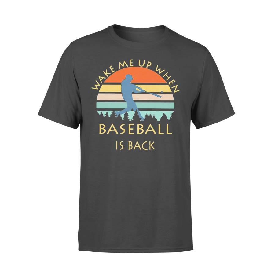 Wake Me Up When Baseball Is Back Vintage T-shirt