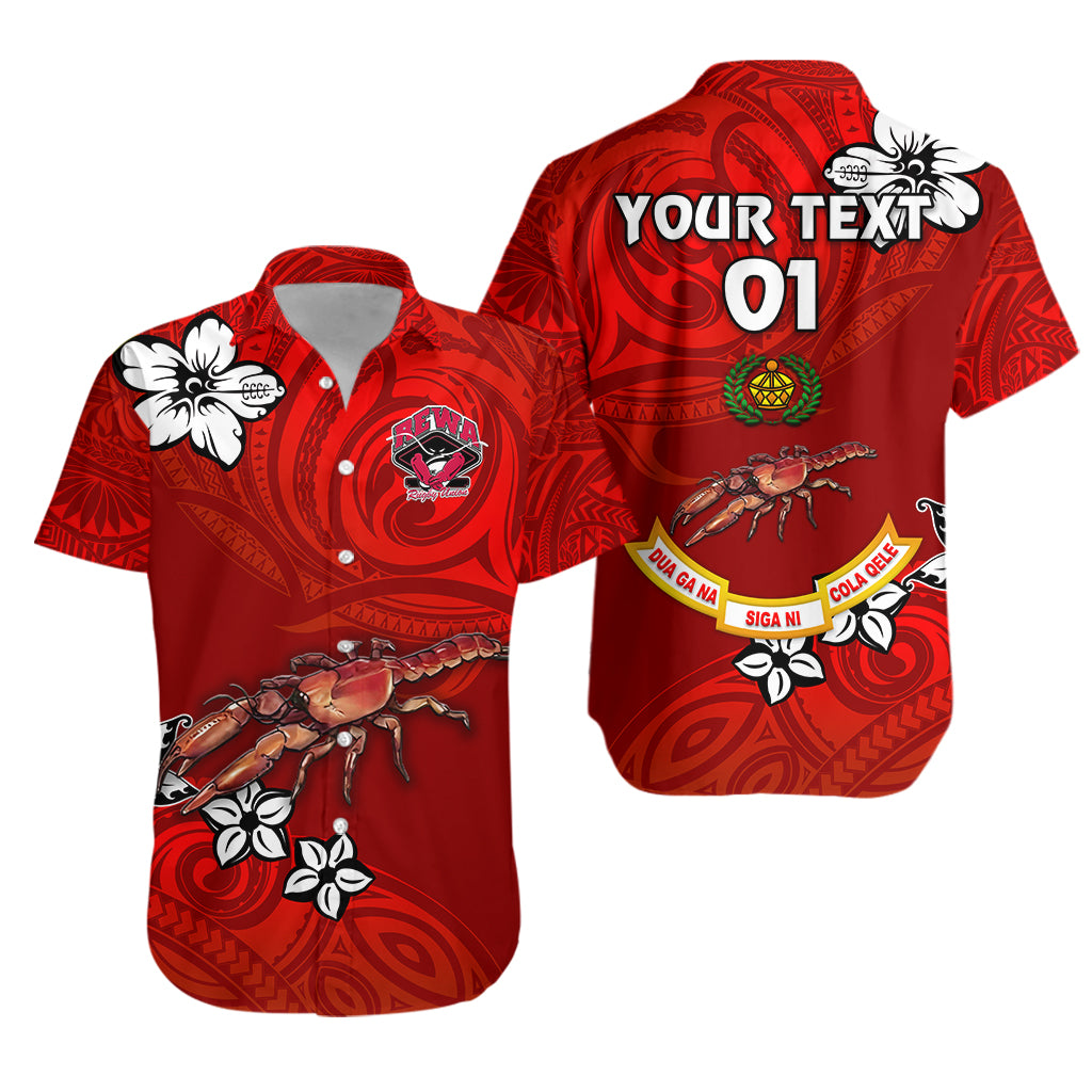 (Custom Personalised) Fiji Rewa Rugby Union Hawaiian Shirt Unique Vibes – Full Red, Custom Text And Number Lt8