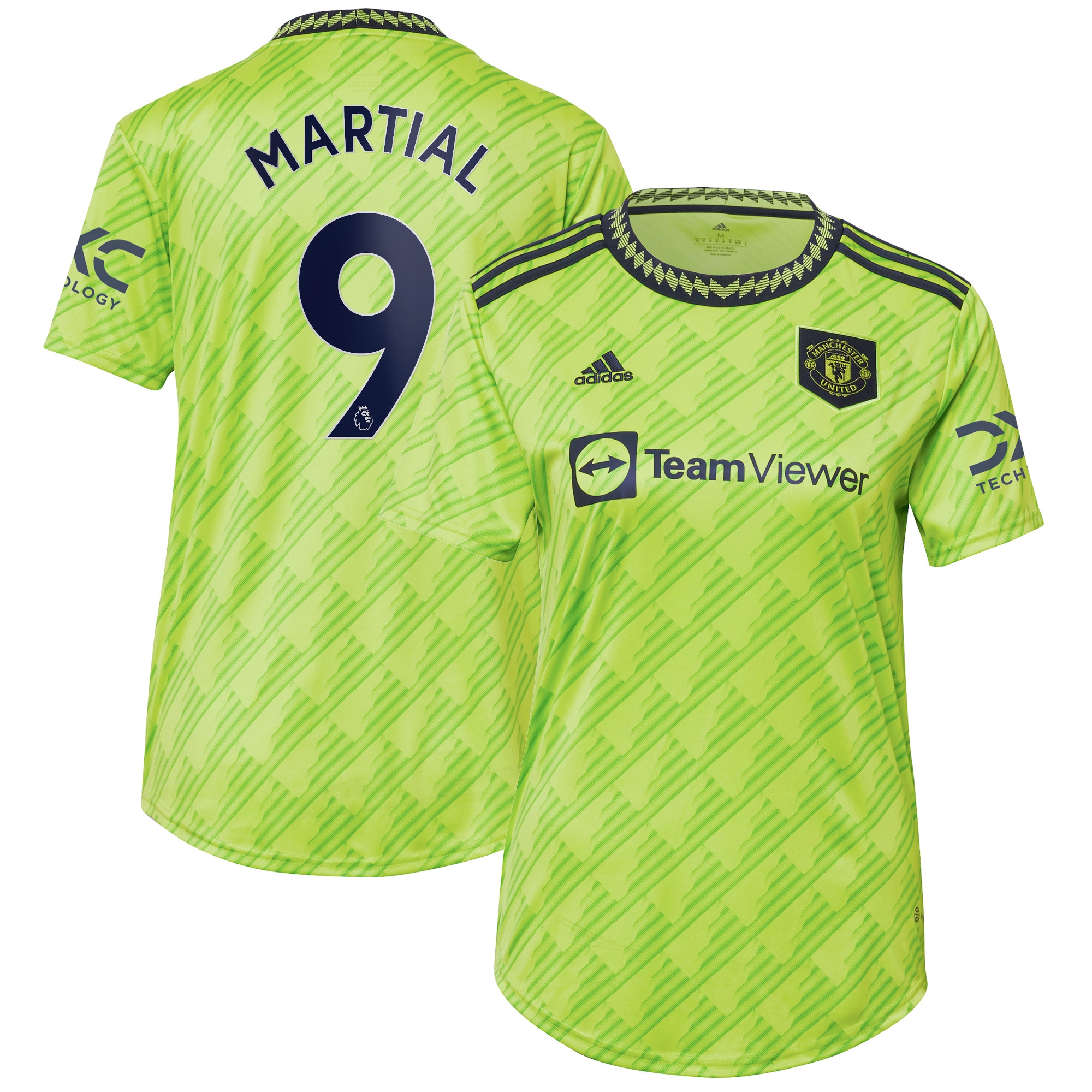 Anthony Martial Manchester United Women's 2022/23 Third Replica Player Jersey – Neon Green