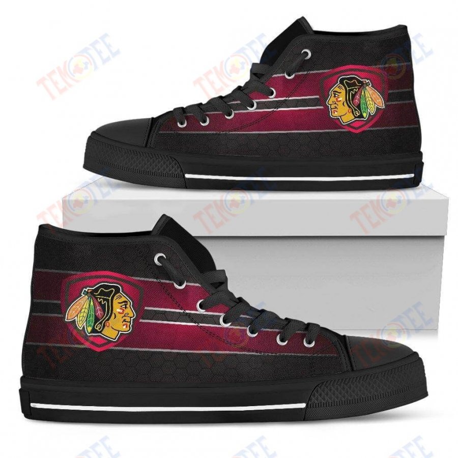 Mens Womens The Shield Chicago Blackhawks High Top Shoestop Quality TMT892