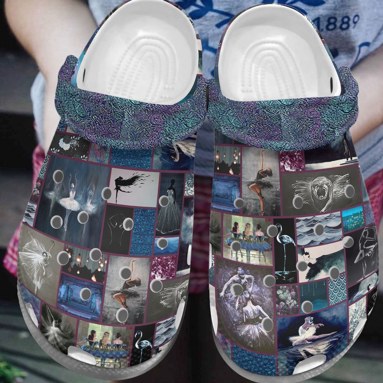 Ballet Personalize Clog, Custom Name, Text, Fashion Style For Women, Men, Kid, Print 3D Swan Song