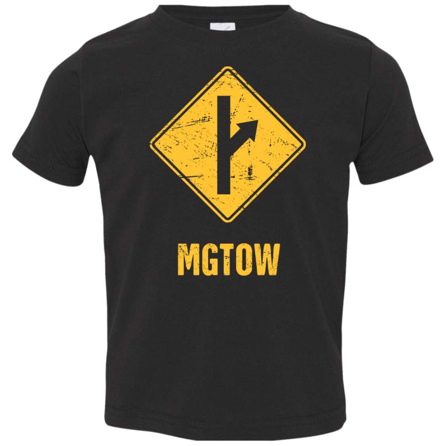 AGR Distressed MGTOW Sign Toddler Jersey T-Shirt