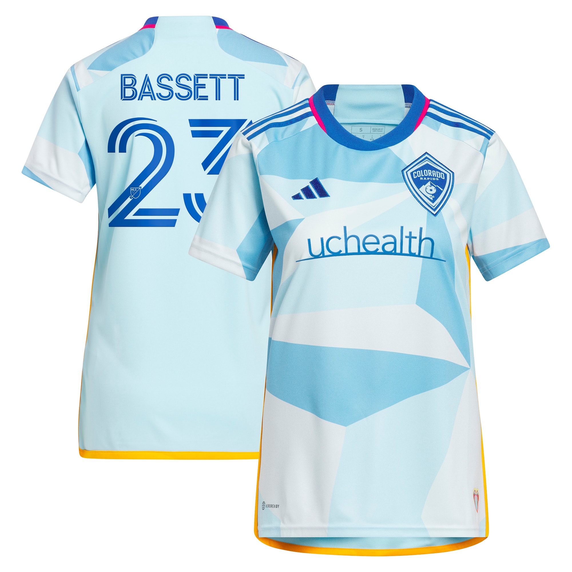 Cole Bassett Colorado Rapids Women's 2023 New Day Kit Replica Jersey – Light Blue