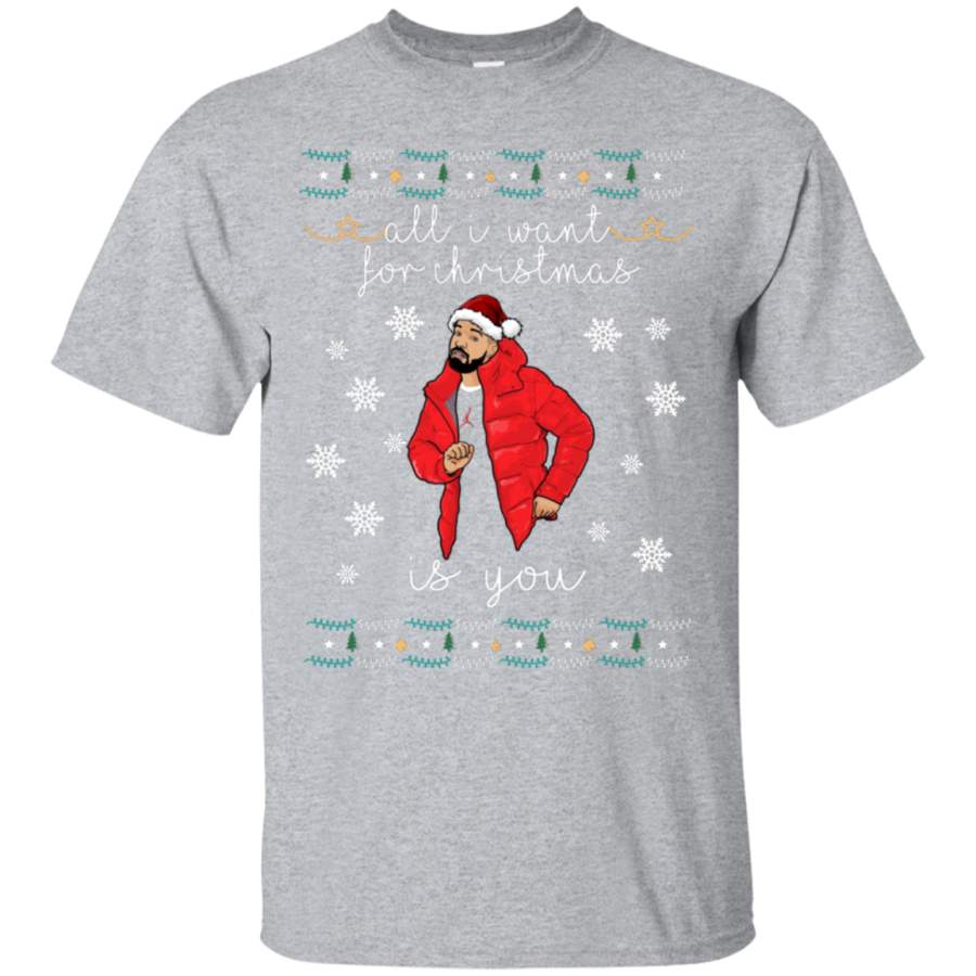 AGR Drake Christmas Ugly Sweater Mens Cotton T-Shirt