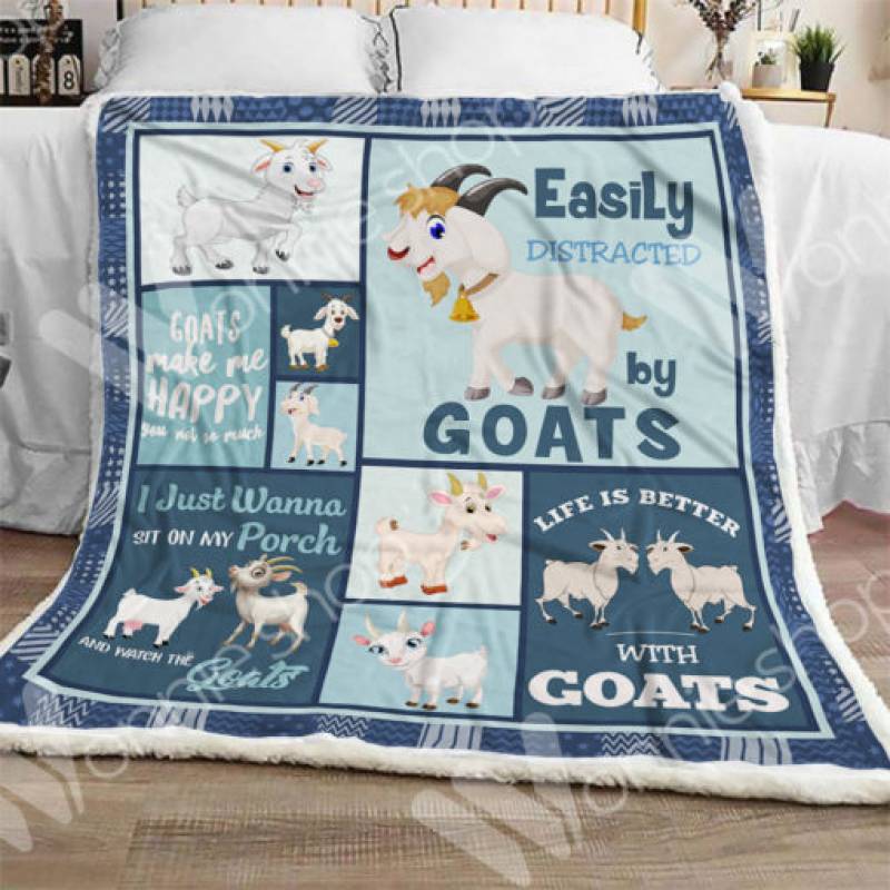 Goat Sherpa Blanket OCT2302 77O58